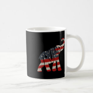 Trump 2024 Republican Elephant Trump Supporter  Coffee Mug