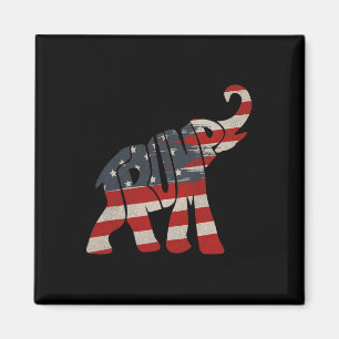 Trump 2024 Republican Elephant Trump Supporter Magnet
