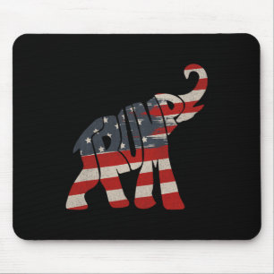 Trump 2024 Republican Elephant Trump Supporter Mouse Pad