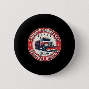 Trump 2024 Retro Trump's Snowflake Removal Service 6 Cm Round Badge