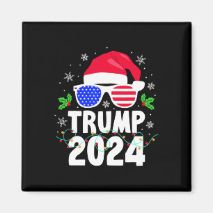 Trump 2024 Santa Usa Make Christmas Great Again Fu Magnet