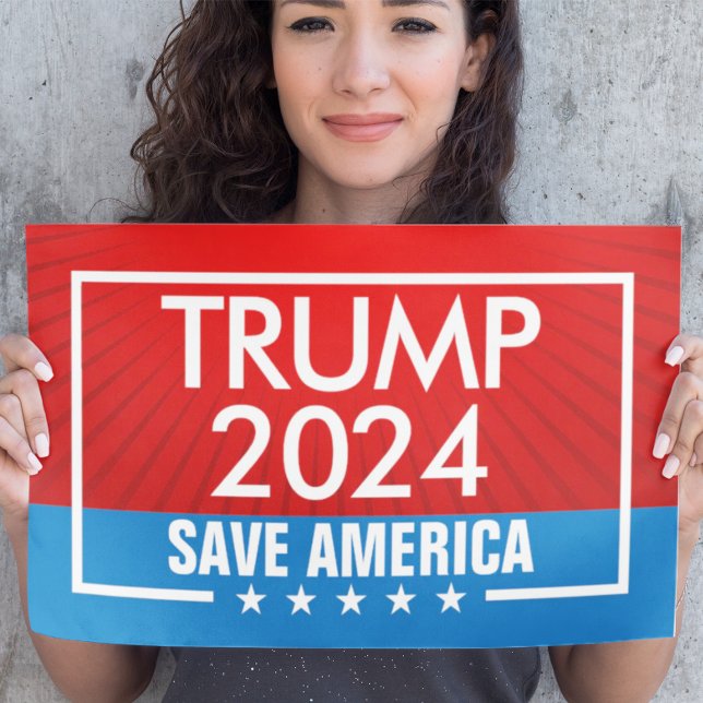 Trump 2024 Save America Graphic Poster (trump 2024 poster)