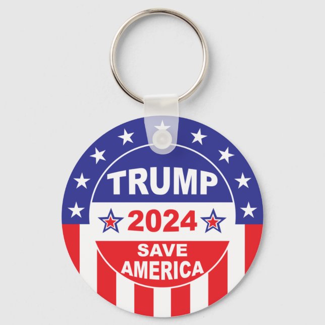 TRUMP 2024 SAVE AMERICA KEY RING (Front)