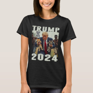Trump 2024 Save The Cats Saying Debate T-Shirt