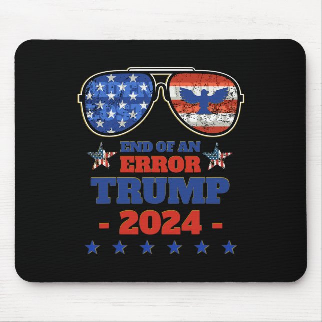 Trump 2024 Shirts - Funny Patriotic 4th Of July Tr Mouse Pad (Front)
