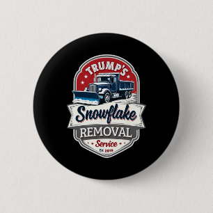 Trump 2024 Snowflake Removal Service - Political S 6 Cm Round Badge