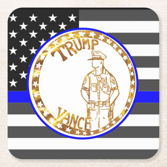 TRUMP 2024 SQUARE PAPER COASTER (Front)