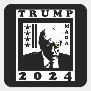 TRUMP 2024 SQUARE STICKER