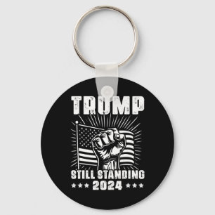 Trump 2024 Still Standing American Flag Donald Tru Key Ring
