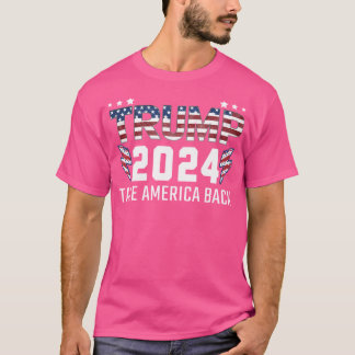 Trump 2024 Take America Again Republican American T-Shirt