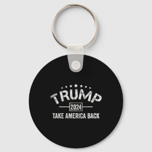 Trump 2024 Take America Back 4th Of July Election Key Ring