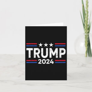 Trump 2024 Take America Back American Flag (2 Side Card