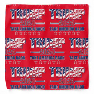 Trump 2024 Take America Back Bandana