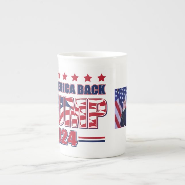 Trump 2024 Take America Back Bone China Mug (Front)