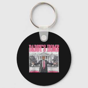 Trump 2024 Take America Back Daddy's Home Trump Pi Key Ring