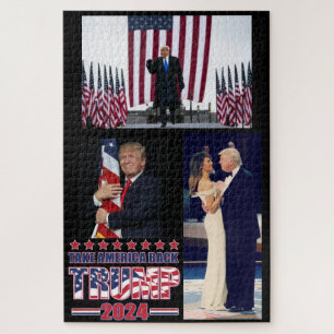Trump 2024 Take America Back Jigsaw Puzzle