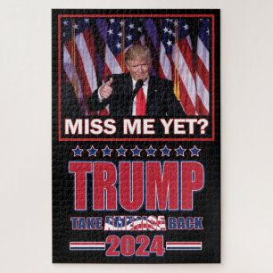 Trump 2024 - Take America Back Jigsaw Puzzle