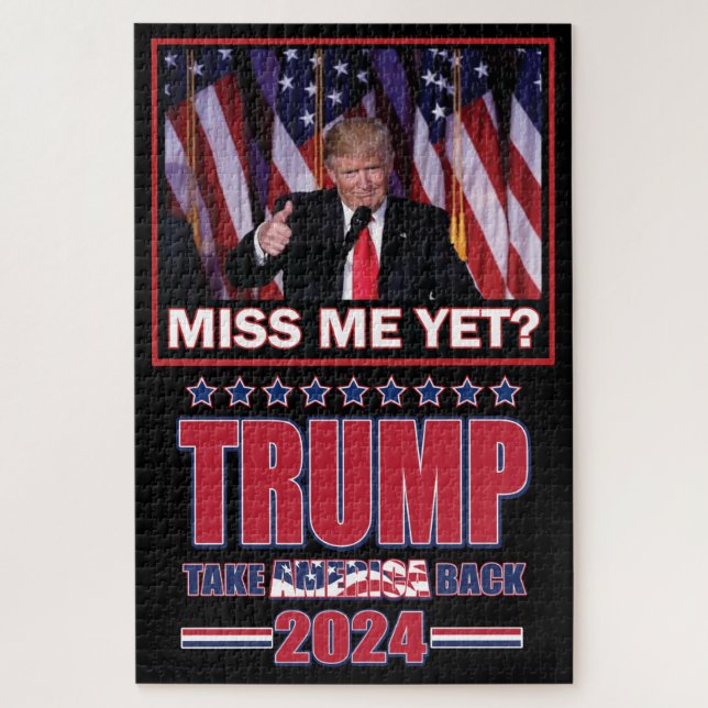 Trump 2024 - Take America Back Jigsaw Puzzle (Vertical)