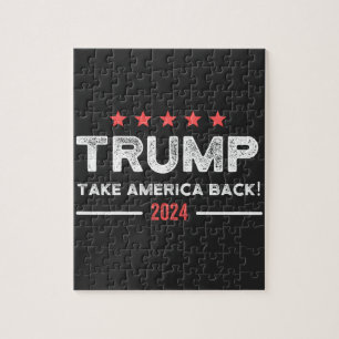 Trump 2024 Take America Back Jigsaw Puzzle