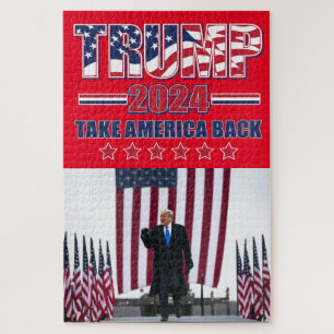 Trump 2024 Take America Back Jigsaw Puzzle