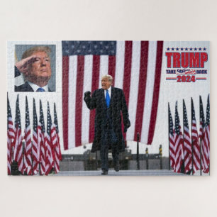 Trump 2024 Take America Back Jigsaw Puzzle