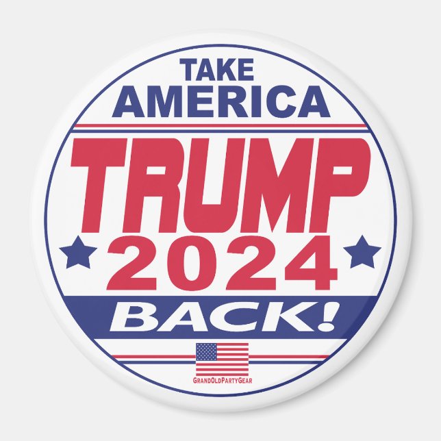 Trump 2024 Take America Back Magnet (Front)