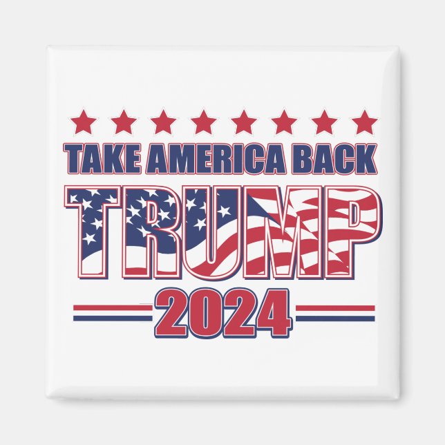 TRUMP-2024 Take America Back Magnet (Front)