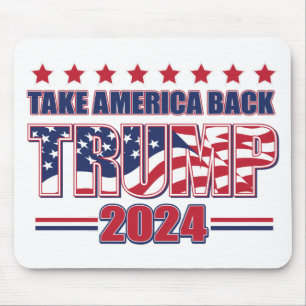 TRUMP-2024 Take America Back Mouse Pad