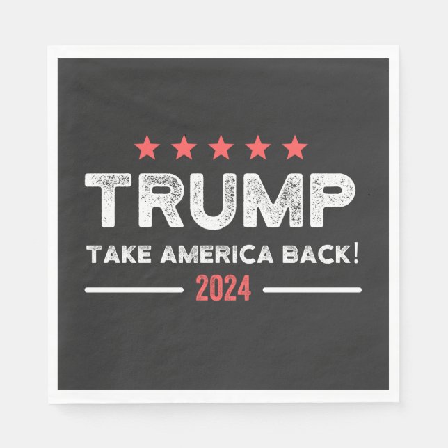 Trump 2024 Take America Back Napkin (Front)