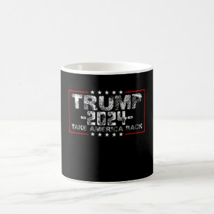 Trump 2024 Take America Back Politics Vintage Coffee Mug