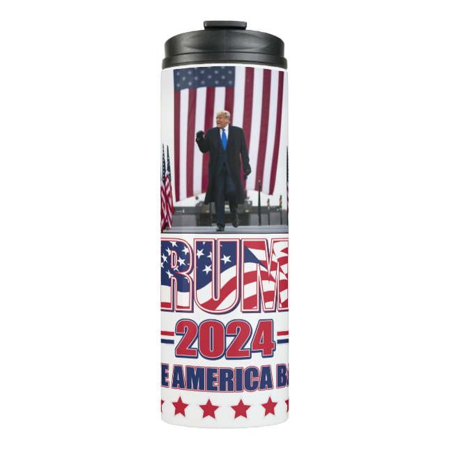 Trump 2024 Take America Back Thermal Tumbler (Front)