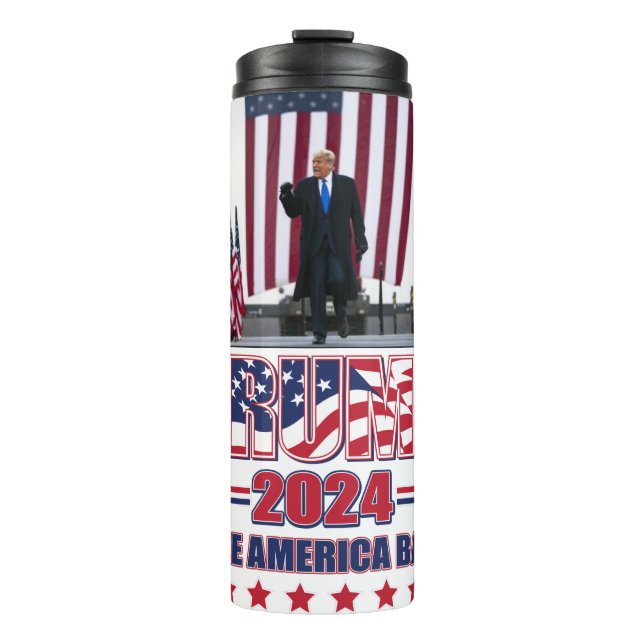 Trump 2024 Take America Back Thermal Tumbler (Front)