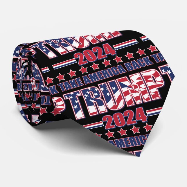 Trump 2024 Take America Back Tie (Rolled)
