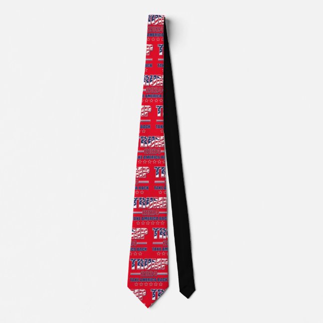 Trump 2024 Take AmeriCA bACK Tie (Front)