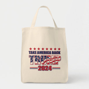 Trump 2024 Take America Back Tote Bag