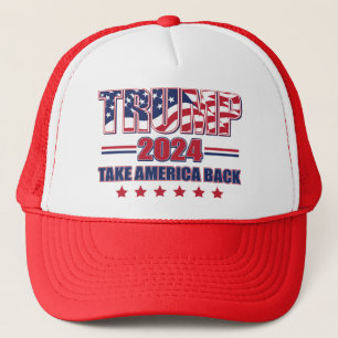 Trump-2024-Take-America-Back Trucker Hat