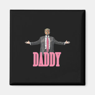 Trump 2024 Take America Ck Daddy's Home Trump Pink Magnet