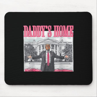 Trump 2024 Take America Ck Daddy's Home Trump Pink Mouse Pad