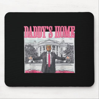 Trump 2024 Take America Ck Daddy's Home Trump Pink Mouse Pad