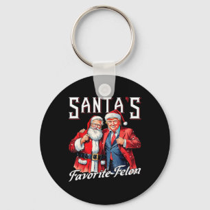 Trump 2024 Take America Ck Santa's Favourite Felon Key Ring