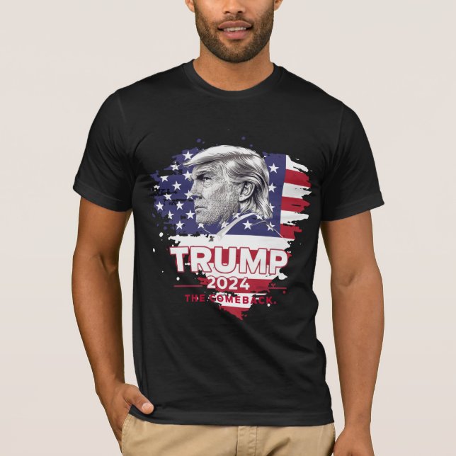 Trump 2024 The Comeback T-Shirt  (Front)