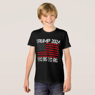 Trump 2024 Too Big To Rig - 2024 Elections  Tri-Blend Shirt