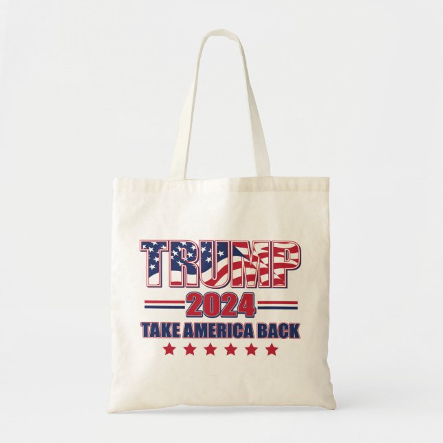 Trump 2024 tote bag (Front)
