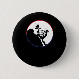 Trump 2024 Trump Rally Trump Ear Donald Trump Pres 6 Cm Round Badge