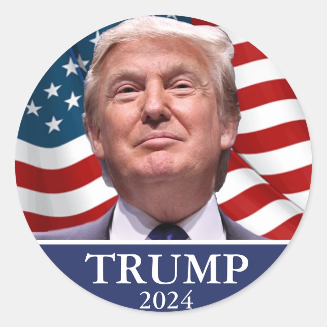 Trump 2024 Trump Take America Back  Classic Round Sticker (Front)