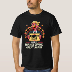 Trump 2024 Turkey Make Thanksgiving Great Again  T-Shirt
