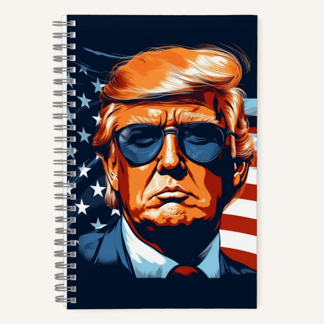 Trump 2024 - USA - Make America Great Again Notebook (Front)