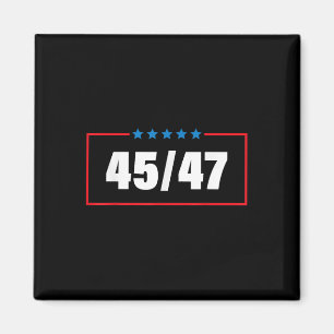 Trump 2024 Vintage 45 47 America Flag Shirt For Wo Magnet