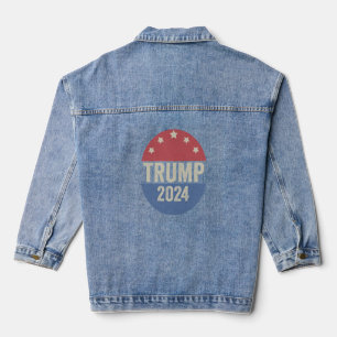 Trump 2024 Vote Again Funny Election Trump Again Denim Jacket