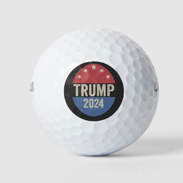 Trump 2024 Vote Again Funny Election Trump Again Golf Balls (Front)